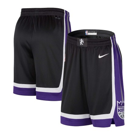 Män Sacramento Kings Shorts Nike 2023-24 Icon Edition Svart Swingman
